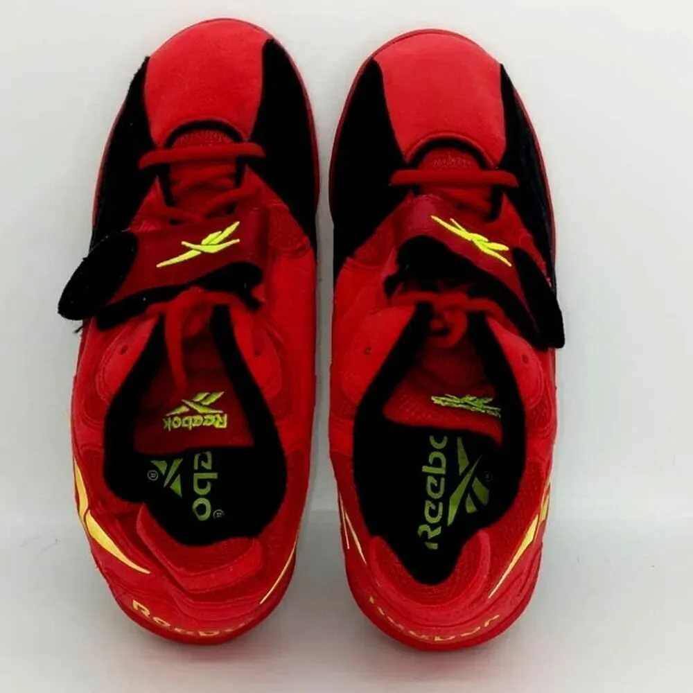 Reebok Suede Wrestling/Power Olympic Lifting Mens Pre-owned Red Shoes- sz. 6 1/2